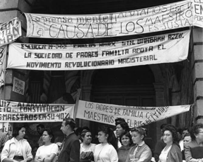 Plantón del magisterio